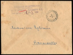 O Lettre Frappée Du CàD De TANANARIVE - MADAGASCAR Du 9 Janvier 1945 à Destination FIANARANTSOA. Cachet ''MADAGASCAR ET  - Sonstige & Ohne Zuordnung