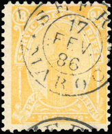 O 50c. Orange. Dent 11 1/2. Obl. TB. - Sonstige & Ohne Zuordnung