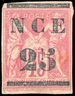 (*) 25 S/35c. Violet-noir S/jaune + 25 S/75c. Rose. B. - Sonstige & Ohne Zuordnung