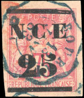 O 2 Valeurs. Obl. Cachet Ondulé Bleu De BOURAIL Du Juillet 1882 Et Du 13 Janvier 1883. TB. - Andere & Zonder Classificatie