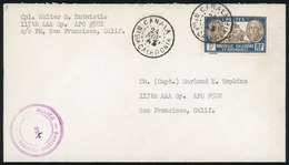 O 5F. Bleu Foncé Et Sépia Obl. S/lettre Frappée Du CàD De CANALA Du 24 Novembre 1943 à Destination De SAN FRANCISCO. TB. - Sonstige & Ohne Zuordnung