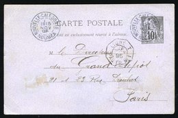 O Entier Postal Du 10c. S/carte Postale Frappé Du CàD De NOUMEA - NOUVELLE-CALEDONIE Du 15 Novembre 1895 à Destination D - Andere & Zonder Classificatie