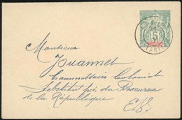 O Ensemble De 5 Lettres (dont 1 Devant De Lettre) Et 1 Carte Postale Obl. PAPEETE à Destination De La FRANCE. TB. - Andere & Zonder Classificatie