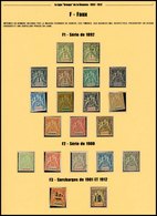 * + 52 + 79. Ensemble De 20 Pièces Faux Fournier. N°44 Et 48 Obl. Bel Ensemble. TB. - Sonstige & Ohne Zuordnung