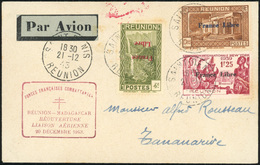 O -221-222-223. Ensemble De 7 Lettres Obl. Avec Timbres Tous Avec Surcharge Renversée Frappées Du CàD De SAINT-DENIS Du  - Andere & Zonder Classificatie