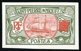 (*) Type Bateau De Pêche. Essai De 1909. Couleur Vert Et Brun. SUP. - Sonstige & Ohne Zuordnung