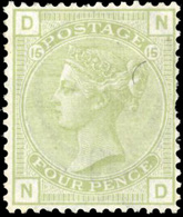 * 4p. Sage-green. Plate 15. Light Corner Crease Top Left But Very Fine Copy. RPSL Certificate. - Other & Unclassified