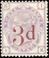 * 3d. On 3d. Lilac. VF. - Other & Unclassified