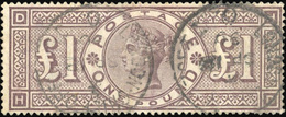 O 1£. Brown-lilac. Crease But VF. - Other & Unclassified