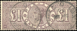 O 1£. Brown-lilac. Crease But VF. - Autres & Non Classés