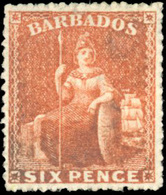 (*) 6p. Bright Orange-vermilion. SUP. - Barbados (...-1966)