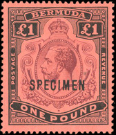 * 3 Values. Optd. SPECIMEN. N#54 X 2 Different Overprint. VF. - Bermuda