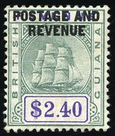 * 2$.40 Green And Violet. VF. - Britisch-Guayana (...-1966)