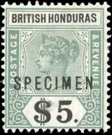 * 3 Values. Optd. SPECIMEN. VF. - Brits-Honduras (...-1970)