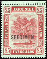 * 5$. Carmine-green. Optd SPECIMEN. SUP. - Brunei (...-1984)