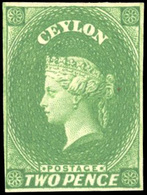 * 2d. Yellowish Green. SUP. - Ceylon (...-1947)