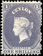 * 1s. Slate-purple. SUP. - Ceylon (...-1947)