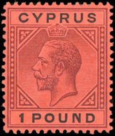 * 10s. Green And Red + 1£. Purple And Black. SUP. - Cyprus (...-1960)