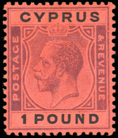 * 1£. Purple And Black. VF - Cyprus (...-1960)