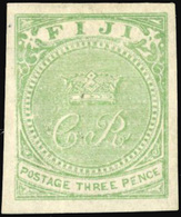 * 3p. Pale Yellow-green. Imperforate. VF. - Fiji (...-1970)