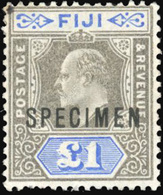 * Set Of 2. Optd SPECIMEN. VF. - Fiji (...-1970)