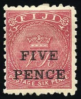 * 5p. On 6p. Rose. F. - Fiji (...-1970)