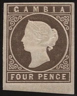 * 4p. Pale Brown. VF. - Gambia (...-1964)