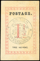 (*) 1 1/2d. Rose. ''BRITISH CONSULAR MAIL ANTANANARIVO'' In Black. SUP. - Sonstige & Ohne Zuordnung