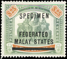 (*) 25$. Green And Orange Optd ''SPECIMEN''. VF. - Andere & Zonder Classificatie