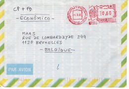 Brésil - Enveloppe - Affranchissement Machine 2001 - Lettres & Documents