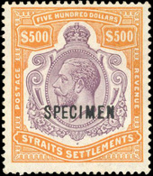 * 500$. Purple Ans Orange-brown. Optd ''SPECIMEN''. VF. - Andere & Zonder Classificatie