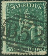 O 1sh. Yellow-green. F. - Mauritius (...-1967)