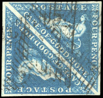 O 4p. Blue. Pair. White Paper. Nice Margin. CGH Cancellation In Black. VF. - Ohne Zuordnung