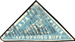 O 4p. Pale Milky Blue. Laid Paper. Large Margins. CGH Cancellation In Black. VF. - Zonder Classificatie