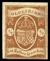 (*) 1/2g. Brun-rouge. TB. - Oldenburg