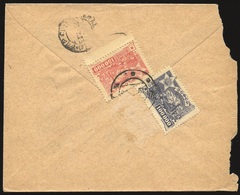 O 100 000r. Violet-noir + 150 000r. Rouge Obl. S/lettre Frappée Du CàD De BAKU Du 19/9/23. Rare. - Sonstige & Ohne Zuordnung