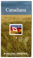 RC 16608 CANADA BK114 QUICK STICKS FLAG ISSUE CARNET COMPLET FERMÉ CLOSED BOOKLET NEUF ** TB MNH VF - Libretti Completi