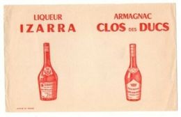 Buvard Liqueur Izarra Et Armagnac Clos Des Ducs - Format : 22.5x14 Cm - Liqueur & Bière