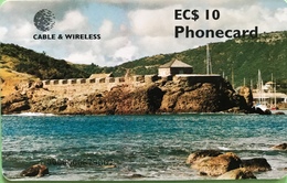ANTIGUA Et BARBUDA  - Phonecard  -  Fort Berkeley  -  EC $ 10 - Antigua En Barbuda