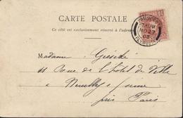 YT Espagne 214 Alphonse XIII CAD Maritime Paquebot Plymouth NO 27 1905 CPA Nancy Fontaine Et Place Callot - Usados