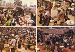 Afrique .n° 22662 . Togo . Scenes De Marche A Tabligbo .timbre  10e Anniversaire Foyer Des Marins . Cpsm.10.5 X 15cm . - Togo