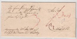 1801, Dienstbriefhülle Faltbriefhülle Ab "DRIESEN" (handschriftlich) Nach Cüstrin - Prephilately