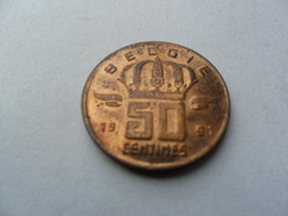 50 Centimes 1991 Type Mineur En Néerlandais - 50 Cent