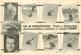 Motos - Moto - Les As Motocyclistes Vial Et Boulard Dans Leurs Exhibitions Acrobatiques Sur Motocyclette Terrot - état - Moto