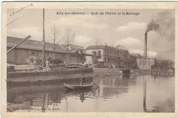 SOMME : Ailly Sur Somme, Quai De L'Usine Et Le Barrage - Other Municipalities