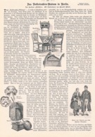 A102 386 - Berlin Volkstrachten-Museum Artikel Mit Ca. 9 Bildern 1899 !! - Musea & Tentoonstellingen