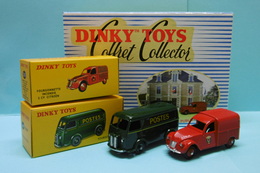 Dinky Toys / Atlas -  Coffret SERVICES PUBLICS Peugeot Fourgon Postal + Citroën 2CV Incendie Réf. 25 B.D 1/43 - Dinky