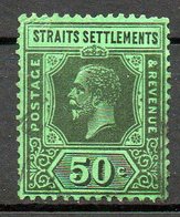 MALACCA  (Colonie Britannique) - 1912-13 - N° 148a - 50 C. Noir S. Vert - (George V) - Malacca