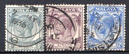 MALACCA  (Colonie Britannique) - 1936-37 - N° 210 à 212 - (Lot De 3 Valeurs Différentes) - (George V) - Malacca