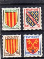 FRANCE    1955  Y.T. N° 1044  à  1047  NEUF*  Charnière Propre - 1941-66 Coat Of Arms And Heraldry